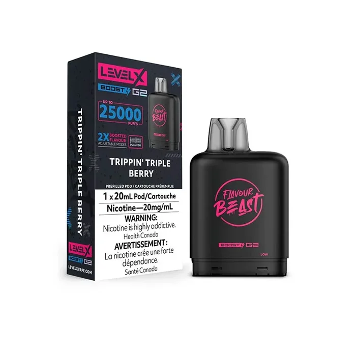 Level X Flavour Beast Boost G2 Pod – Trippin’ Triple Berry (AB)