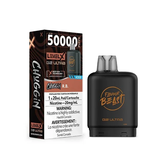 Level X Flavour Beast G2 Ultra Pod – Chuggin’ – R.B. Ice