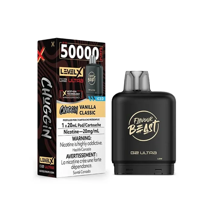 Level X Flavour Beast G2 Ultra Pod – Chuggin’ – Vanilla Classic Ice (ON)