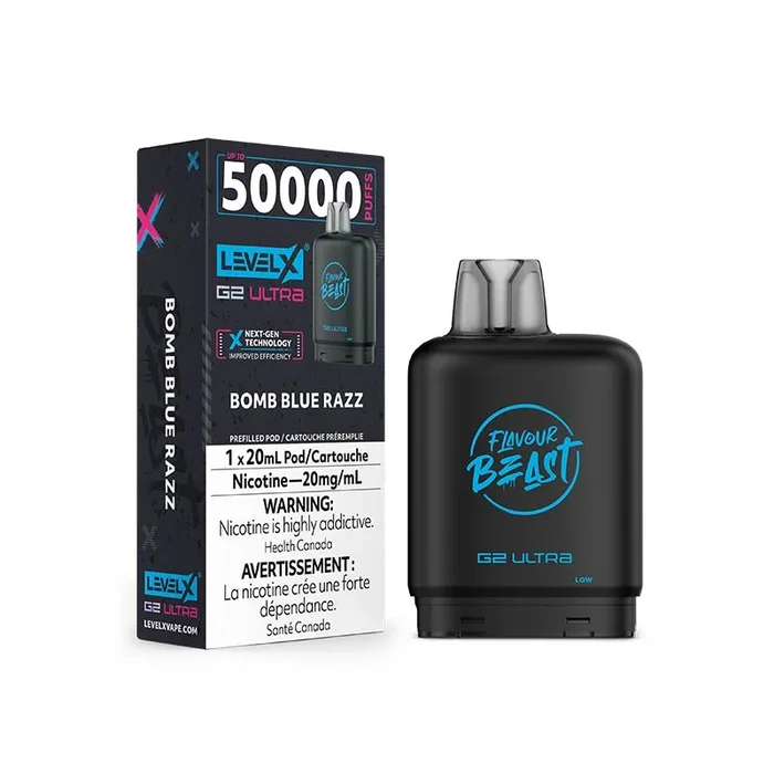 Level X G2 Ultra Pod – Flavour Beast – Bomb Blue Razz