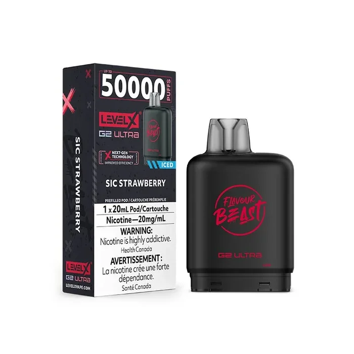 Level X G2 Ultra Pod – Flavour Beast – Sic Strawberry Iced