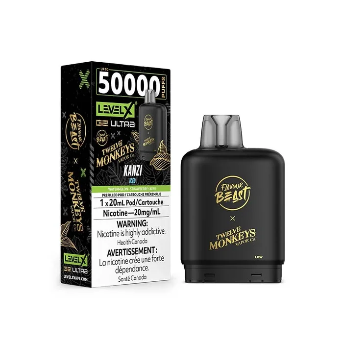 Level X G2 Ultra Pod – Flavour Beast X 12 Monkeys – Kanzi Iced (AB)