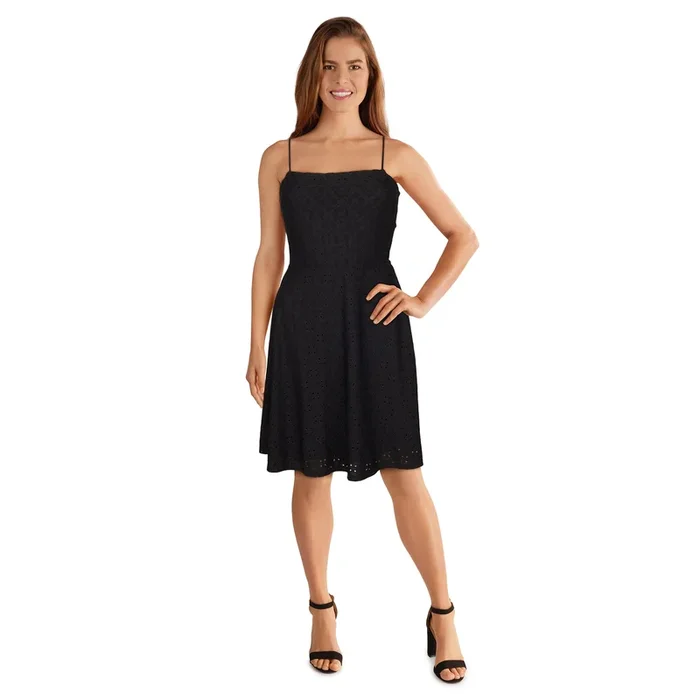 lily morgan Women’s Eyelet Skater Dress