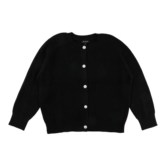 lily morgan Women’s Plus Big Button Cardigan