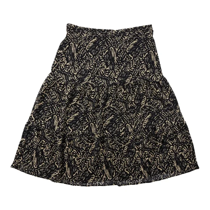 lily morgan Women’s Plus Printed High-Rise Tiered Maxi Crinkle Skirt