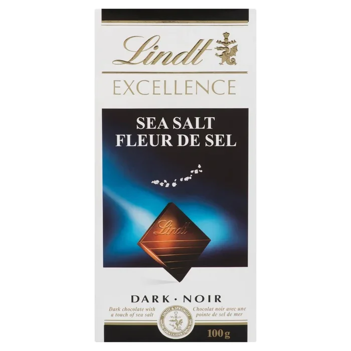Lindt Excellence Chocolat Noir Fleur de Sel, 100 g