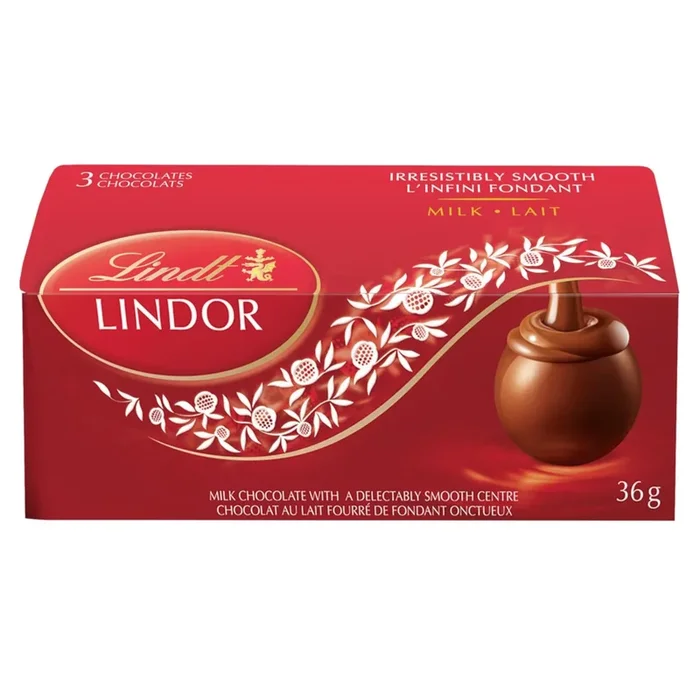 Lindt Lindor Milk Chocolate, 3-Pack