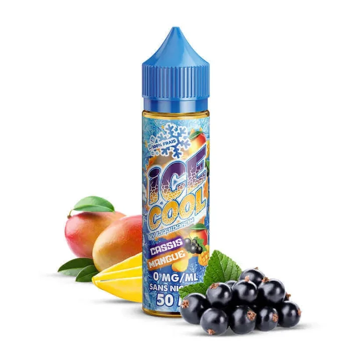 LIQUIDAROM ICE COOL Cassis Mangue – E-liquide 50ml