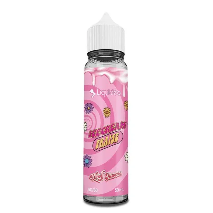 LIQUIDEO Wpuff Flavors Ice Cream Fraise – E-liquido 50ml