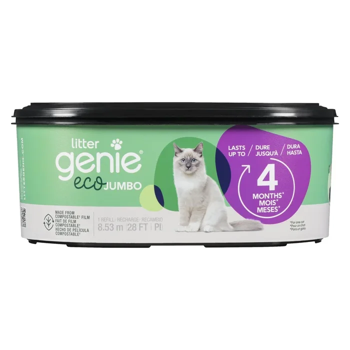 Litter Genie Eco Jumbo, 1 Refill, 28 ft
