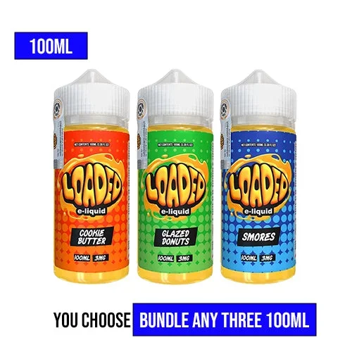 Loaded Vape Juice 100ml Pick 3 Bundle (300ml)
