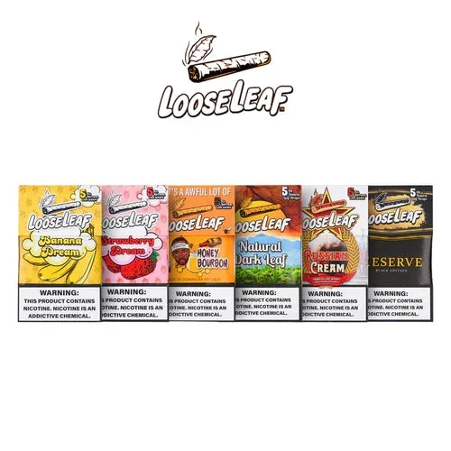 LOOSE LEAF- TOBACCO WRAPS 5PACK