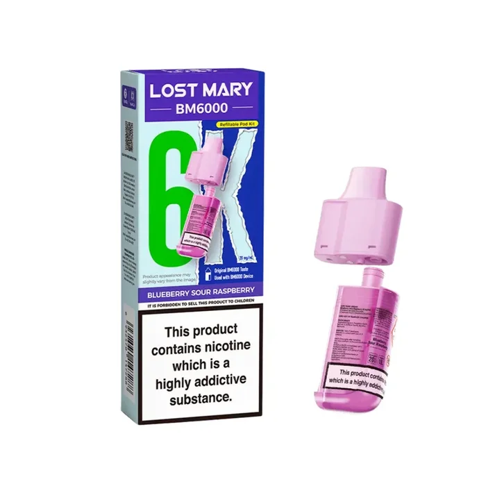 Lost Mary BM6000 Blueberry Sour Raspberry Refill Pod