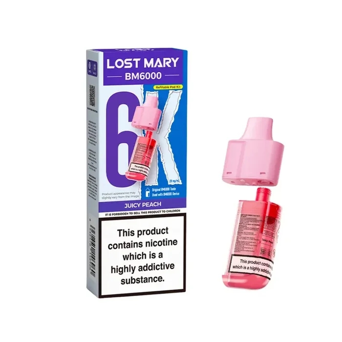 Lost Mary BM6000 Juicy Peach Refill Pod