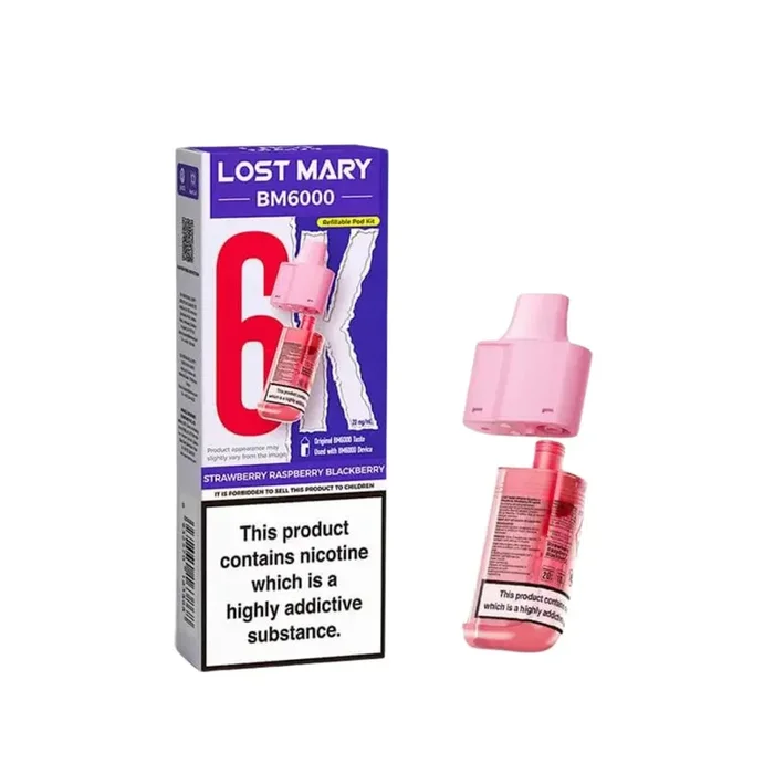 Lost Mary BM6000 Strawberry Raspberry Blackberry Refill Pod