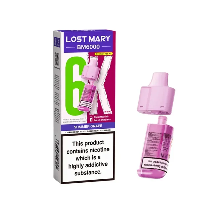 Lost Mary BM6000 Summer Grape Refill Pod