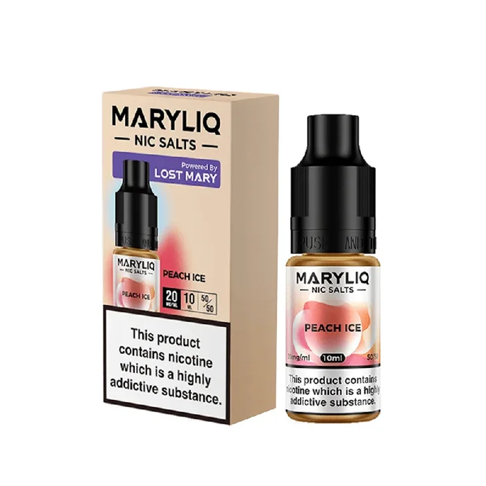 Lost Mary MaryLiq Peach Ice 10ml Nic Salt E-liquid