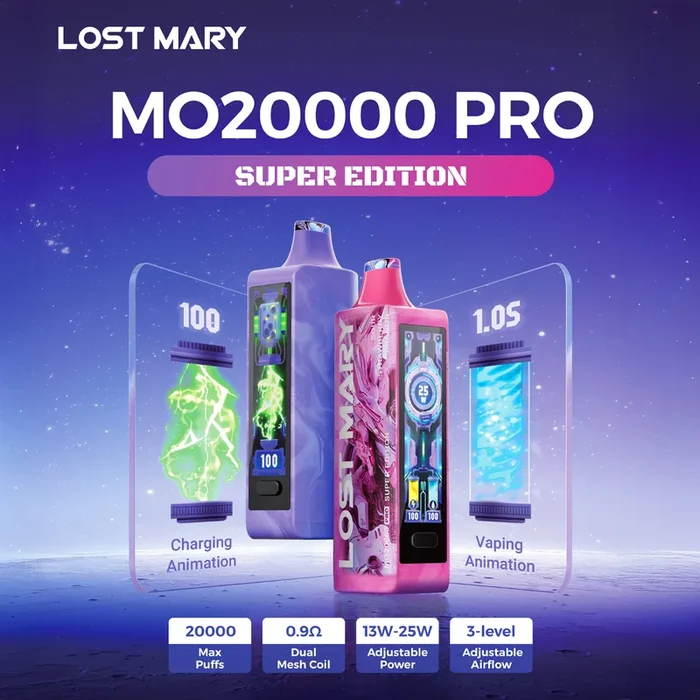 Lost Mary MO20K MO20000 Pro “SUPER EDITION” Disposable Device – 20000 Puffs