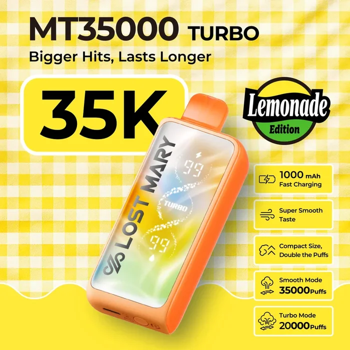 Lost Mary MT35K “Lemonade Edition” Disposable Device – 35,000 Puffs