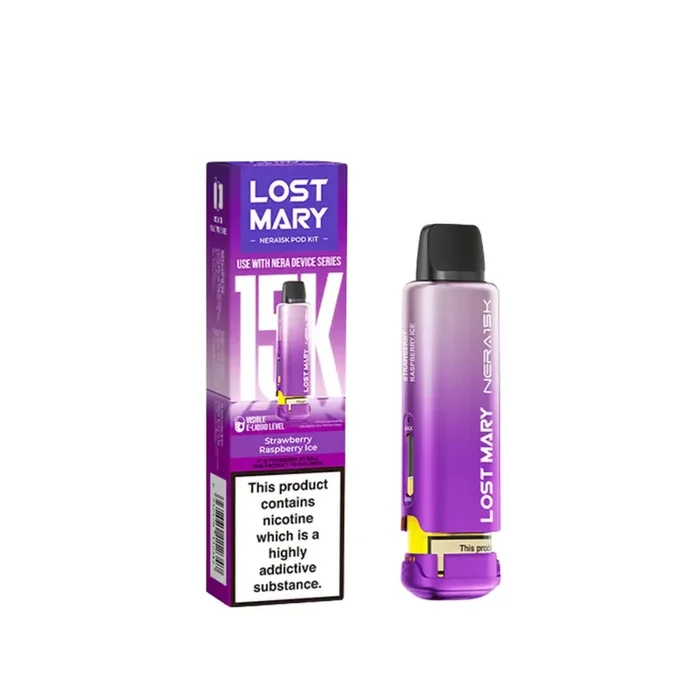 Lost Mary NERA Strawberry Raspberry Ice Refill Pod