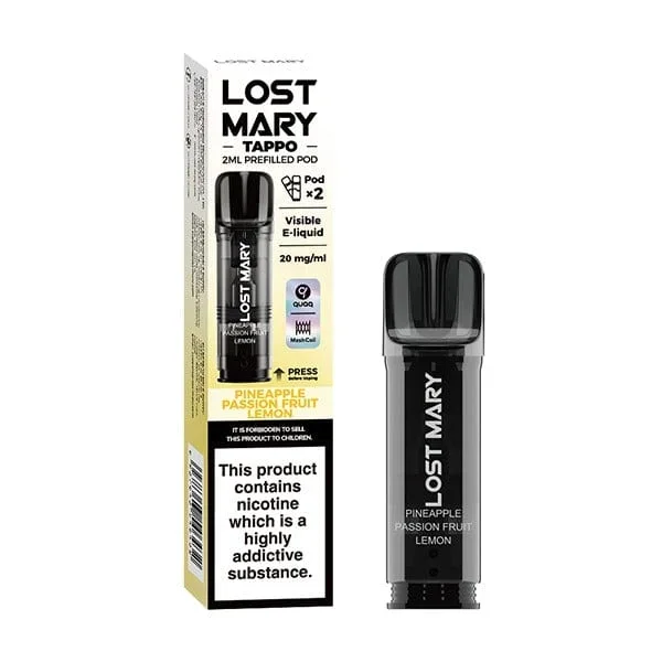 Lost Mary Tappo Prefilled Pod – Pineapple Passion Fruit Lemon