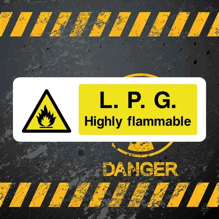 LPG Highly Flammable Safety Sign