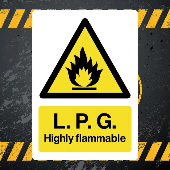 LPG Highly Flammable Warning Sign
