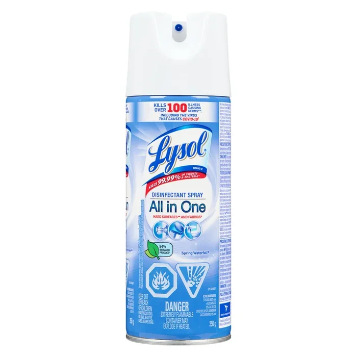 Lysol Spring Waterfall Disinfectant Spray, 350-g
