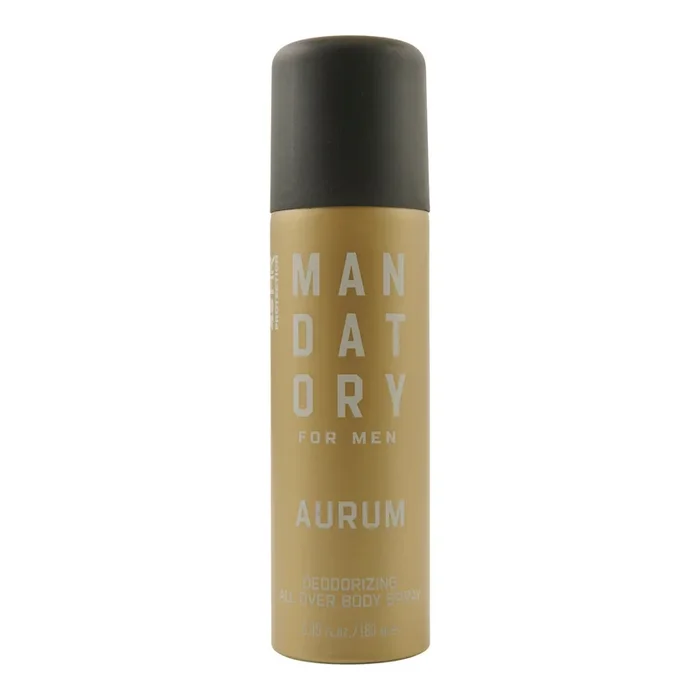 Mandatory for Men Body Spray, Aurum, 180 ml