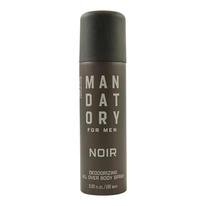 Mandatory for Men Body Spray, Noir, 180 ml