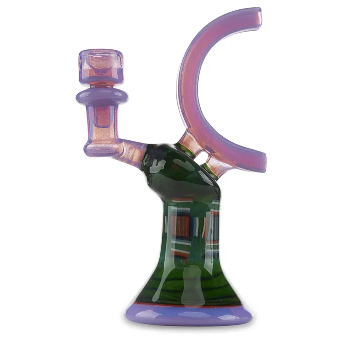 Map Glass Square Neck – Experimental Green/Pink Slyme