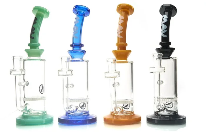MAV Glass Mini Bent Neck Honey Dab Rig