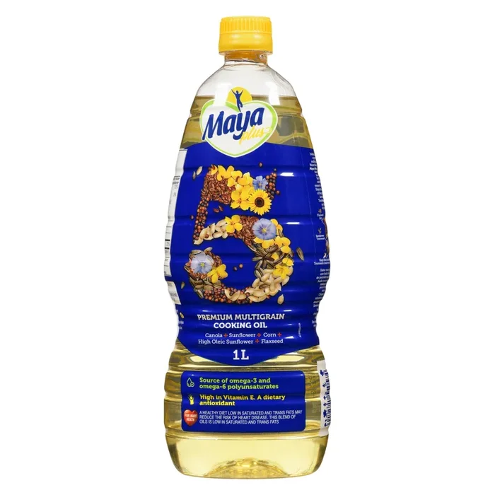 Maya Plus Premium Multigrain Cooking Oil, 1 L