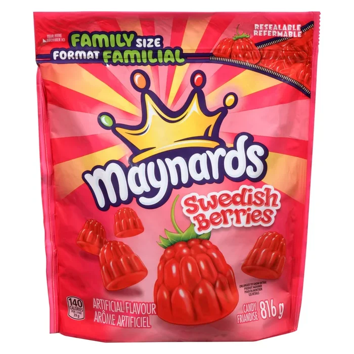 Maynards Candy Family Size Swedish Berries, 816 g