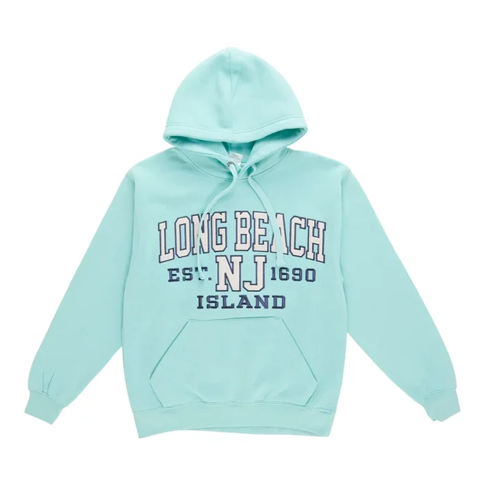 Men’s Front Print Long Sleeve Fleece Hoodie