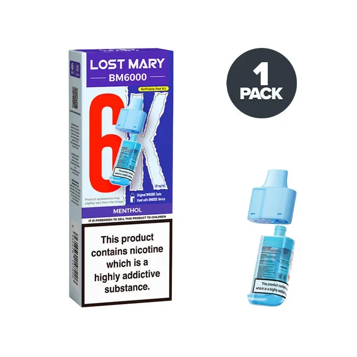 Menthol Lost Mary BM6000 Refill Pack