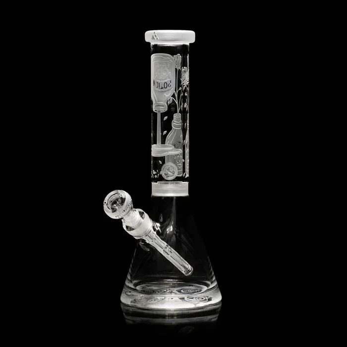 Milkyway Glass – 14″ Potion Rose Clear Beaker