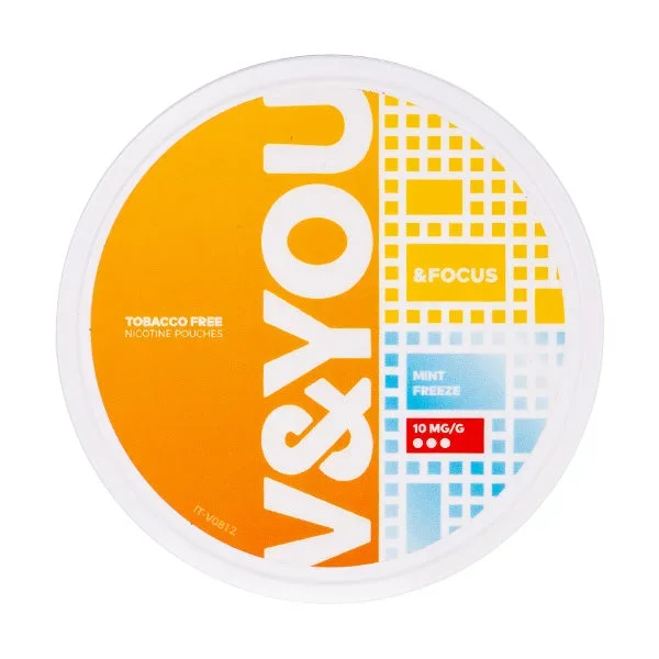 Mint Freeze &Focus Nicotine Pouches by V&YOU
