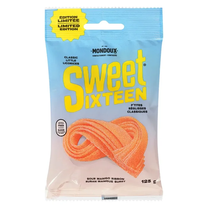 Mondoux Sweet Sixteen Sour Mango Ribbons, 125-g
