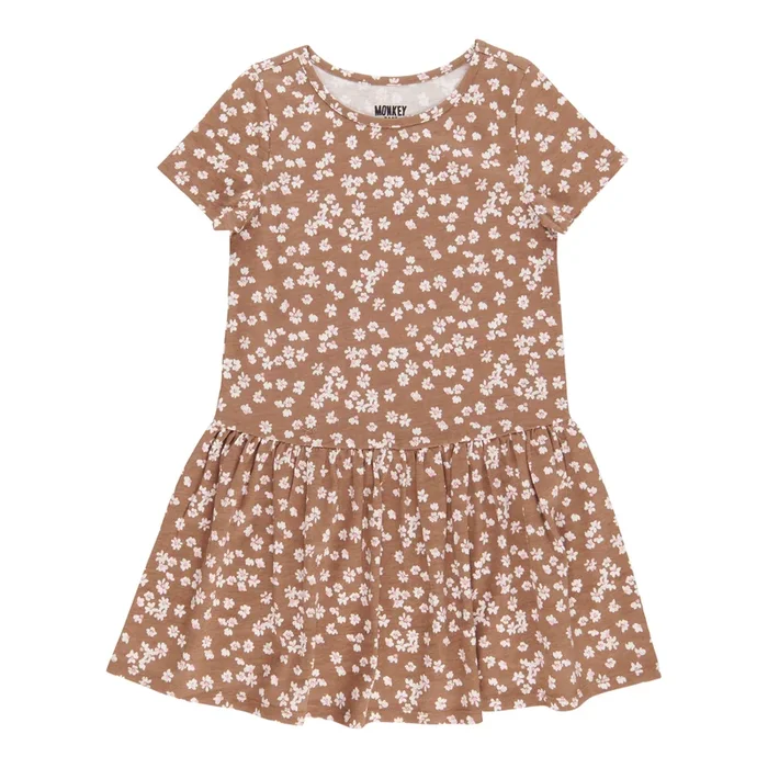 MONKEY BARS Toddler Girls’ Autumn Flair Short Sleeve Tier Dress