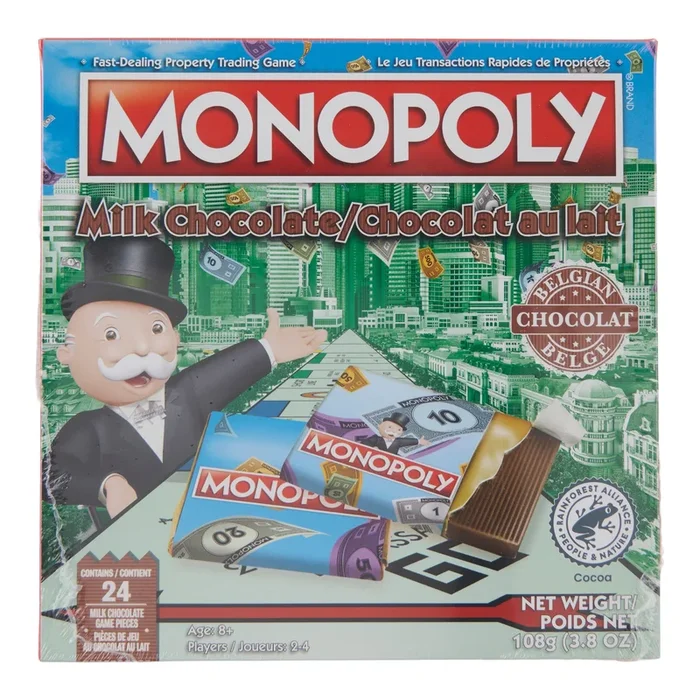 Monopoly Chocolat au lait, 108 g