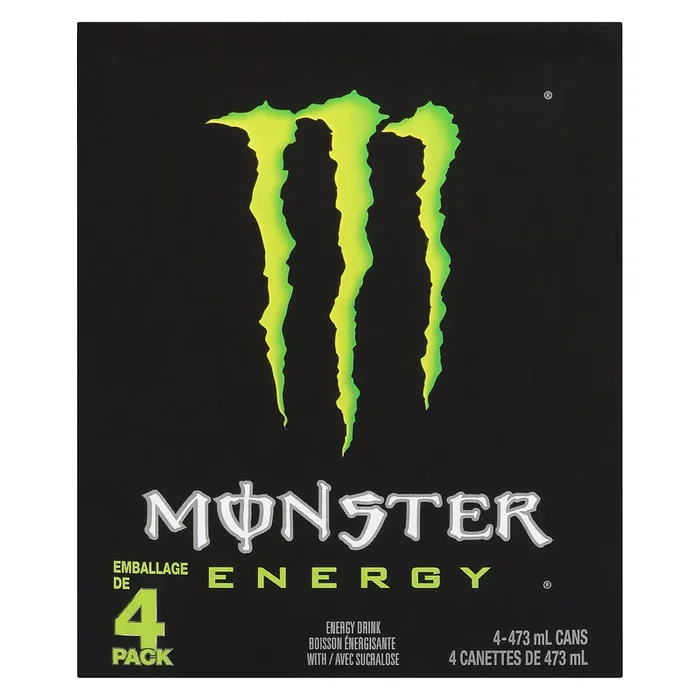 Monster Energy Canettes, emb de 4, 473-ml