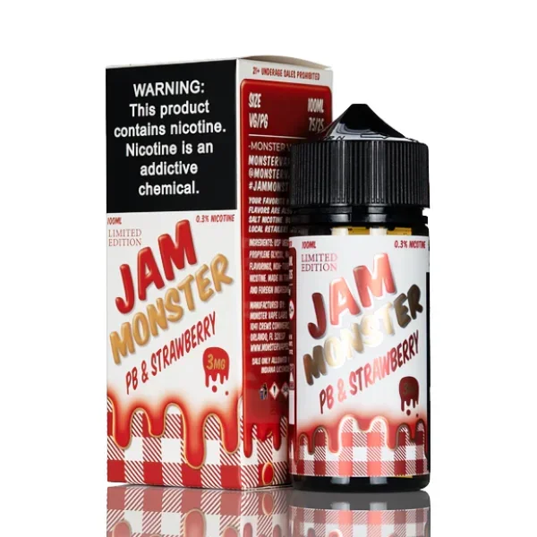 Monster Vape Labs_Jam Monster TFN_100mL_PB & Jam Strawberry –