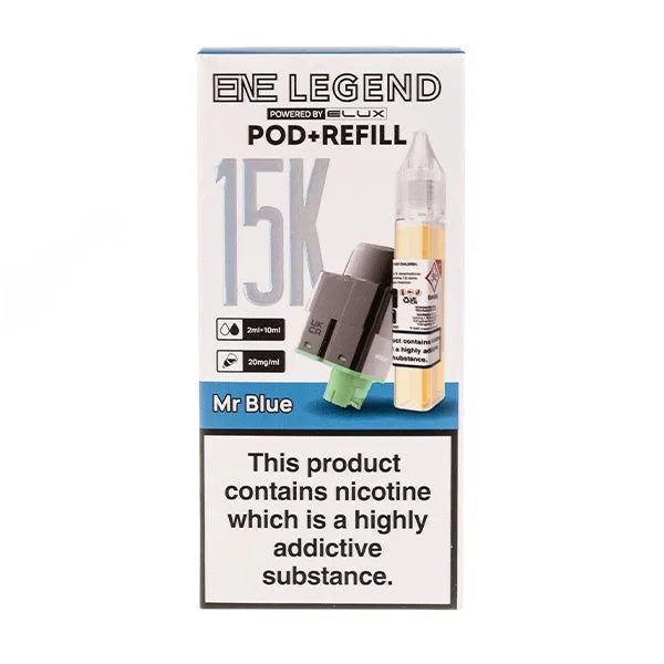 Mr Blue ENE Legend 15K Prefilled Pod + Refill by Elux
