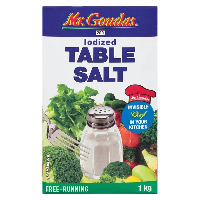 Mr. Goudas Table Salt Iodized, 1 kg