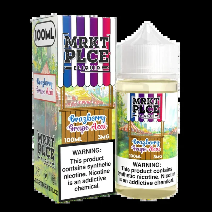 MRKTPLCE – Brazberry Grape Acai – 100ML E-Liquid