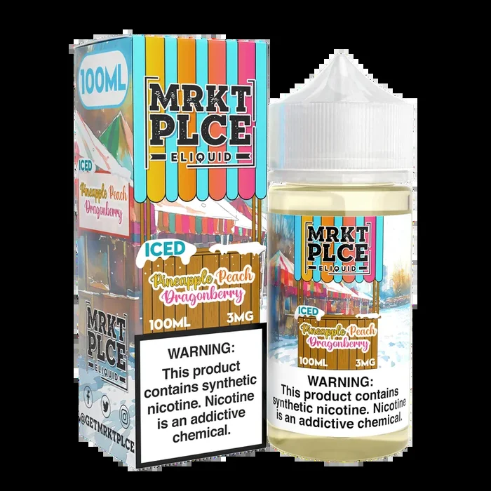 MRKTPLCE – ICED Pineapple Peach Dragonberry – 100ML E-Liquid