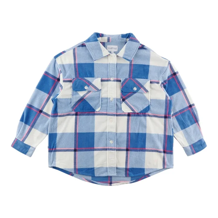 mySTYLE Women’s Plus Polar Fleece Shacket