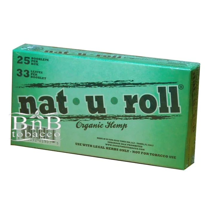 Nat-U-Roll Organic Hemp 1 1/4 Rolling Papers