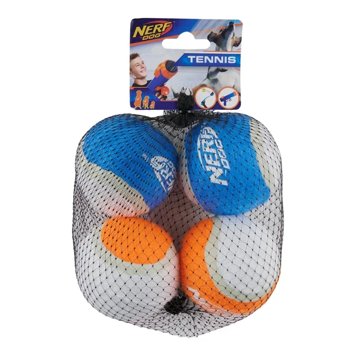 Nerf Dog Blaster Distance Balls, 4-Pack